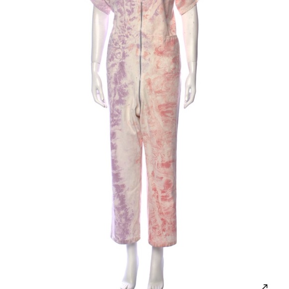 Rachel Comey Pastel Tie-Dye Jumpsuit - Pink and Purple - Picture 1 of 5